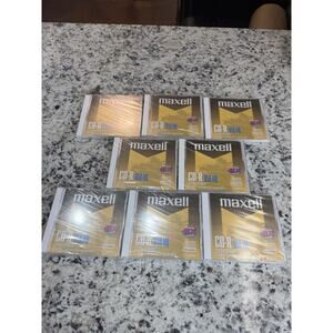Maxell Blank CD-R CD Recordable - Data, 650MB, 74min, 1x-8x (LOT of 8) - NEW